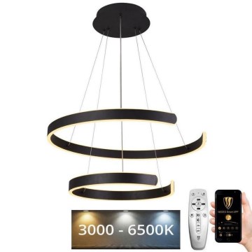 LED Stmívatelný lustr na lanku LED/120W/230V 3000-6500K pr. 60 cm + dálkové ovládání