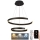 LED Stmívatelný lustr na lanku LED/120W/230V 3000-6500K pr. 60 cm + dálkové ovládání