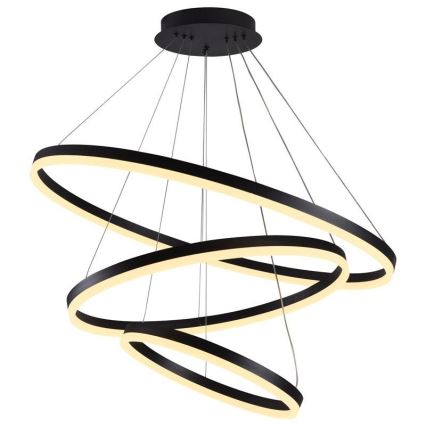 LED Stmívatelný lustr na lanku LED/125W/230V 3000-6500K pr. 80 cm + dálkové ovládání
