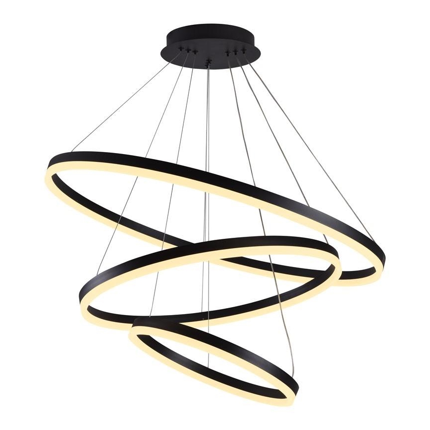 LED Stmívatelný lustr na lanku LED/125W/230V 3000-6500K pr. 80 cm + dálkové ovládání