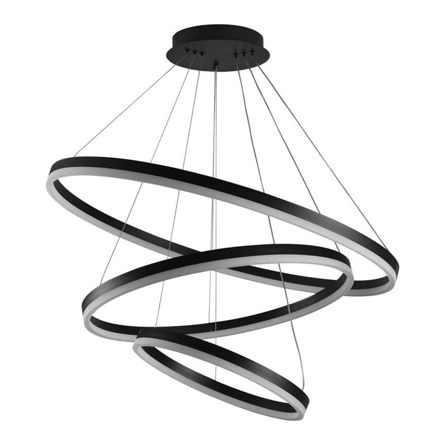 LED Stmívatelný lustr na lanku LED/125W/230V 3000-6500K pr. 80 cm + dálkové ovládání