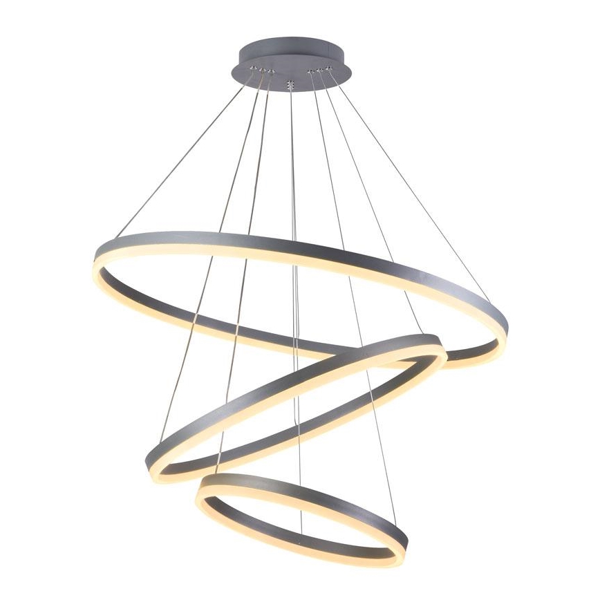 LED Stmívatelný lustr na lanku LED/125W/230V 3000-6500K pr. 80 cm + dálkové ovládání
