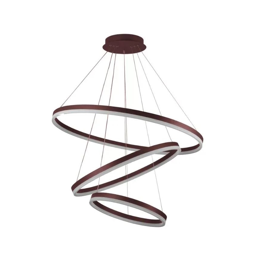 LED Stmívatelný lustr na lanku LED/125W/230V 3000-6500K pr. 80 cm + dálkové ovládání