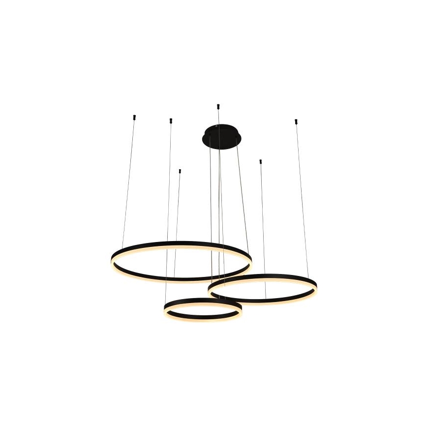 LED Stmívatelný lustr na lanku LED/125W/230V 3000-6500K + dálkové ovládání