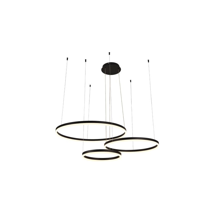 LED Stmívatelný lustr na lanku LED/125W/230V 3000-6500K + dálkové ovládání