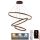 LED Stmívatelný lustr na lanku LED/125W/230V 3000-6500K pr. 80 cm + dálkové ovládání