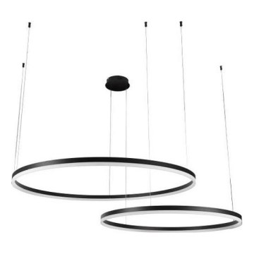 LED Stmívatelný lustr na lanku LED/128W/230V 3000-6500K + dálkové ovládání