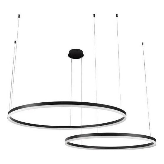 LED Stmívatelný lustr na lanku LED/128W/230V 3000-6500K + dálkové ovládání