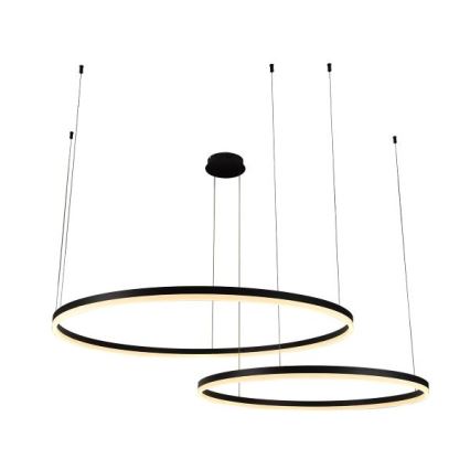 LED Stmívatelný lustr na lanku LED/128W/230V 3000-6500K + dálkové ovládání