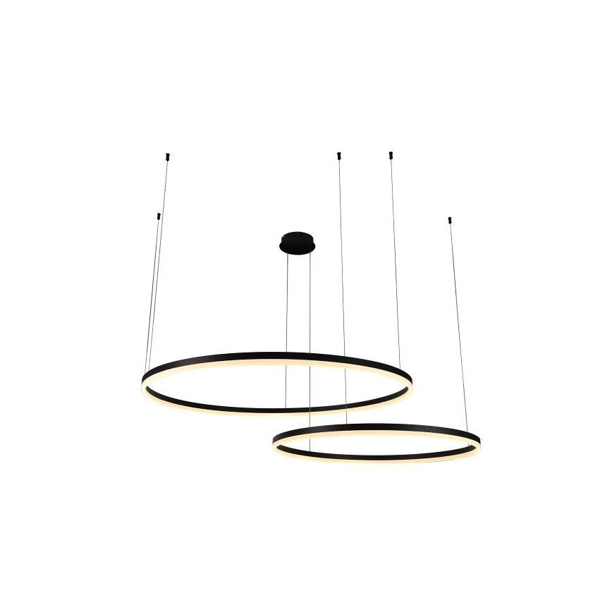 LED Stmívatelný lustr na lanku LED/128W/230V 3000-6500K + dálkové ovládání