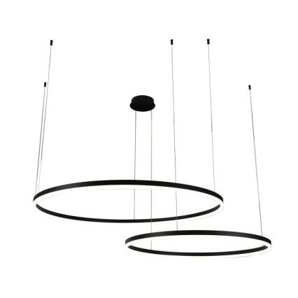 LED Stmívatelný lustr na lanku LED/128W/230V 3000-6500K + dálkové ovládání