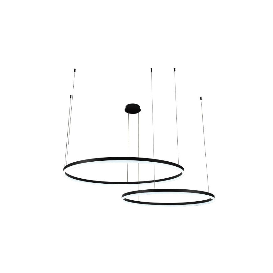 LED Stmívatelný lustr na lanku LED/128W/230V 3000-6500K + dálkové ovládání