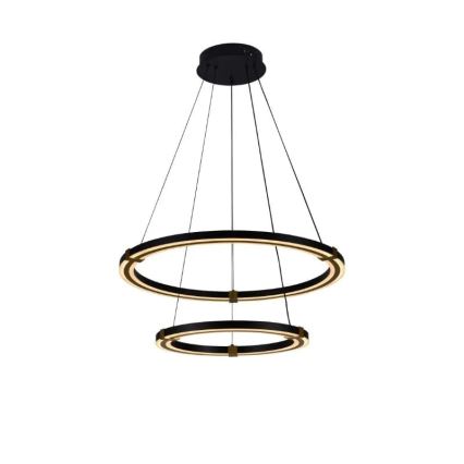 LED Stmívatelný lustr na lanku LED/130W/230V 3000-6500K pr. 60 cm + dálkové ovládání