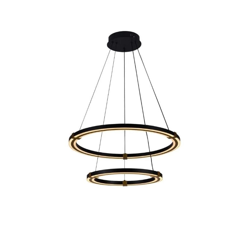 LED Stmívatelný lustr na lanku LED/130W/230V 3000-6500K pr. 60 cm + dálkové ovládání