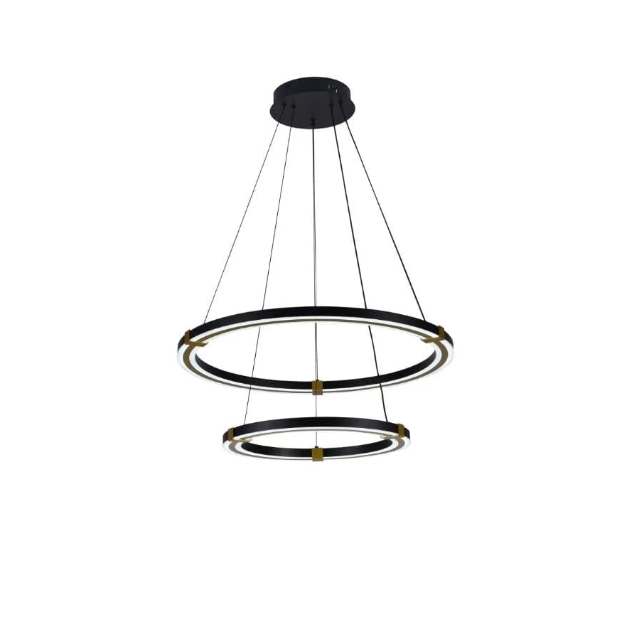 LED Stmívatelný lustr na lanku LED/130W/230V 3000-6500K pr. 60 cm + dálkové ovládání