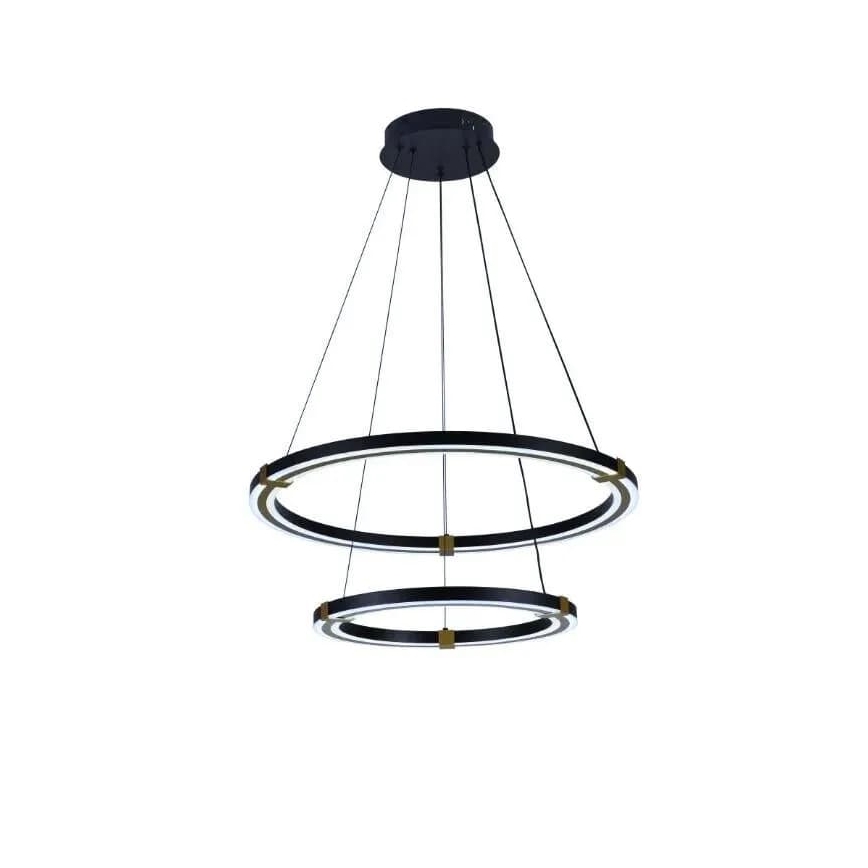 LED Stmívatelný lustr na lanku LED/130W/230V 3000-6500K pr. 60 cm + dálkové ovládání