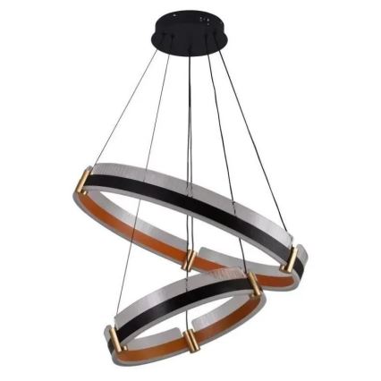 LED Stmívatelný lustr na lanku LED/140W/230V 3000-6500K pr. 60 cm + dálkové ovládání