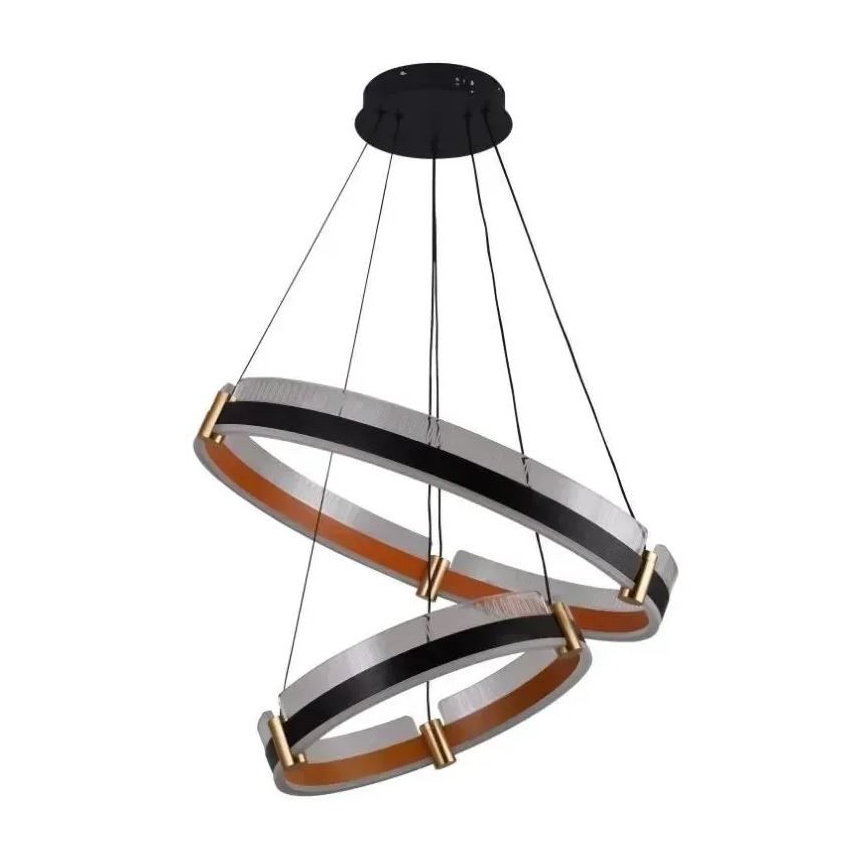 LED Stmívatelný lustr na lanku LED/140W/230V 3000-6500K pr. 60 cm + dálkové ovládání