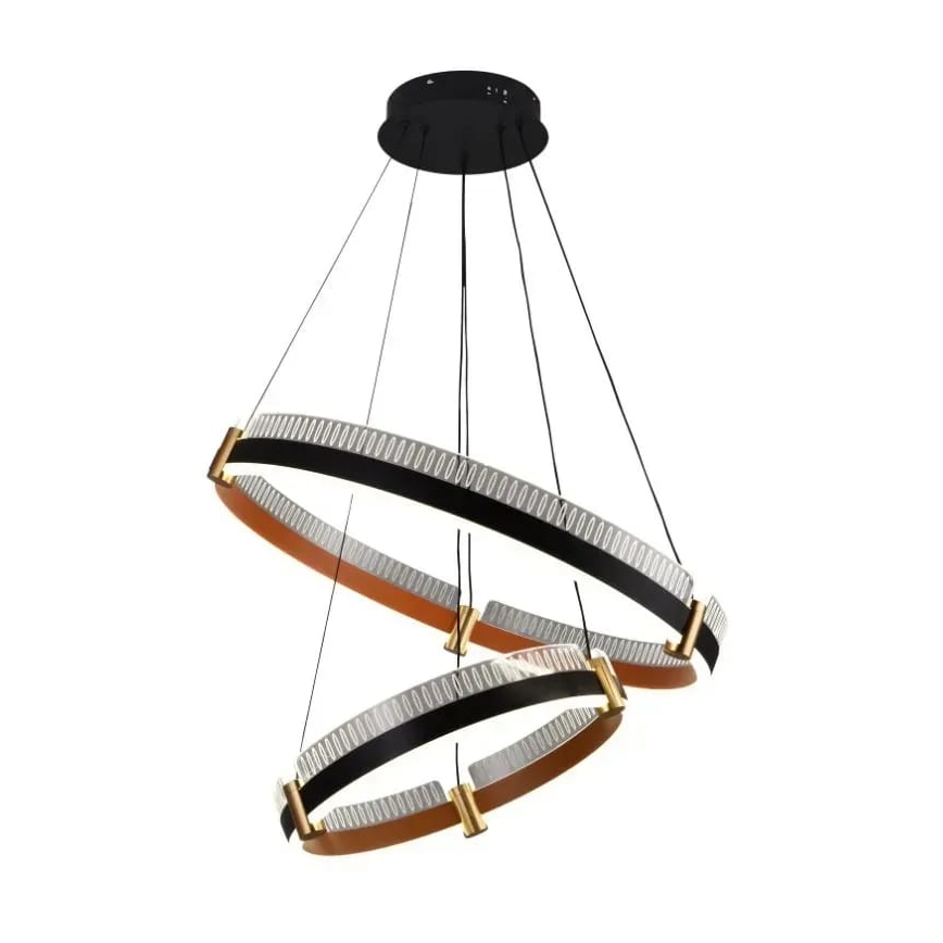 LED Stmívatelný lustr na lanku LED/140W/230V 3000-6500K pr. 60 cm + dálkové ovládání