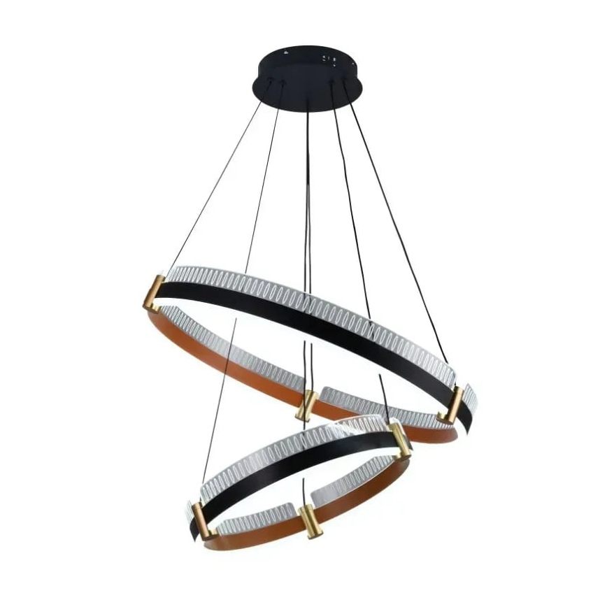 LED Stmívatelný lustr na lanku LED/140W/230V 3000-6500K pr. 60 cm + dálkové ovládání