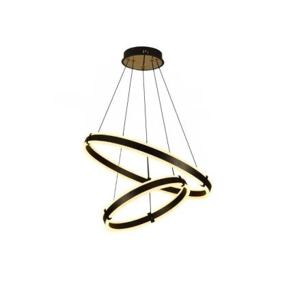 LED Stmívatelný lustr na lanku LED/140W/230V 3000-6500K pr. 60 cm + dálkové ovládání