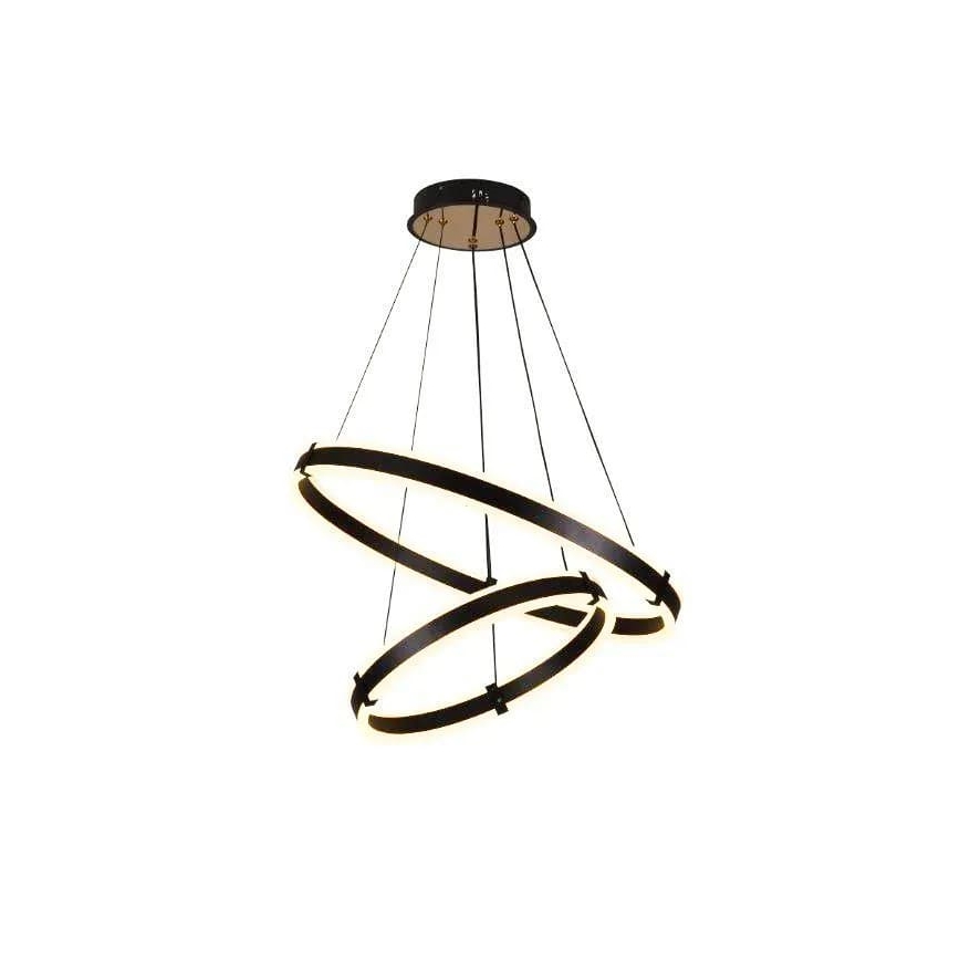 LED Stmívatelný lustr na lanku LED/140W/230V 3000-6500K pr. 60 cm + dálkové ovládání