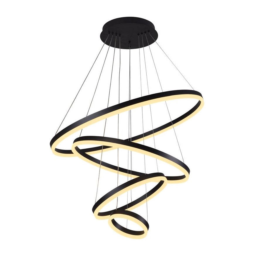 LED Stmívatelný lustr na lanku LED/165W/230V 3000-6500K + dálkové ovládání