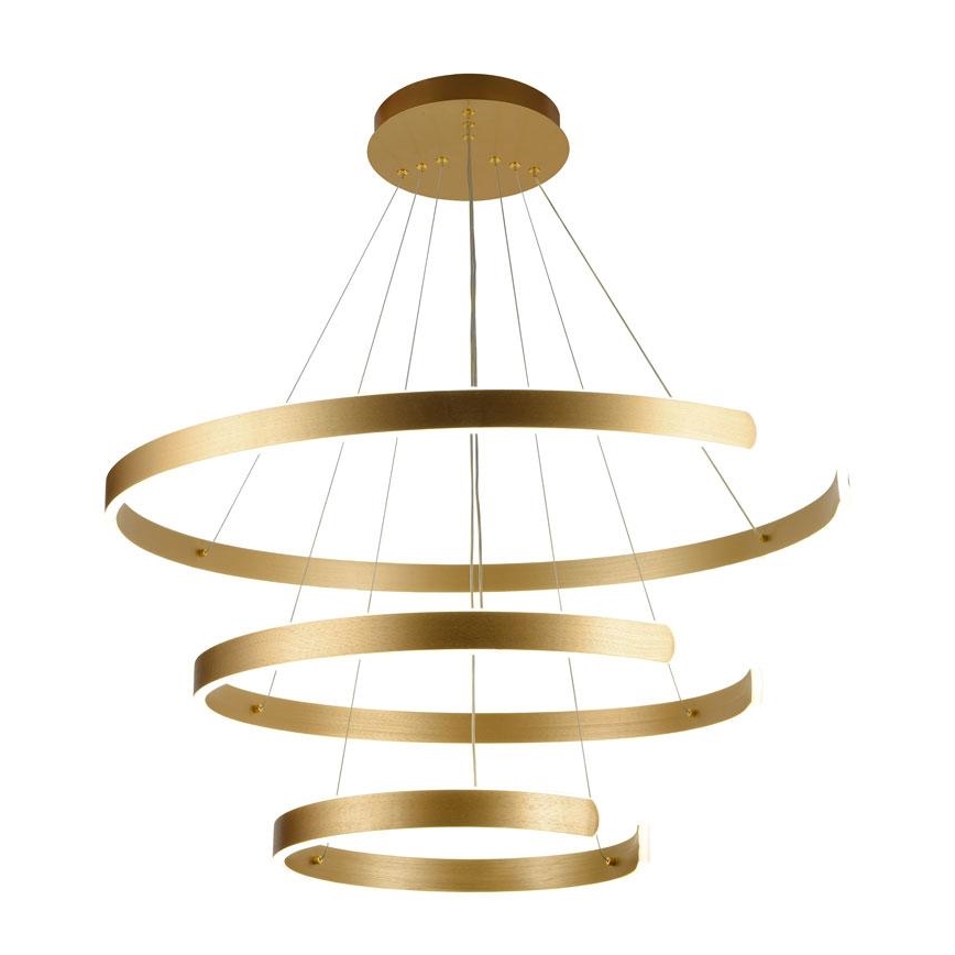 LED Stmívatelný lustr na lanku LED/220W/230V 3000-6500K pr. 80 cm + dálkové ovládání