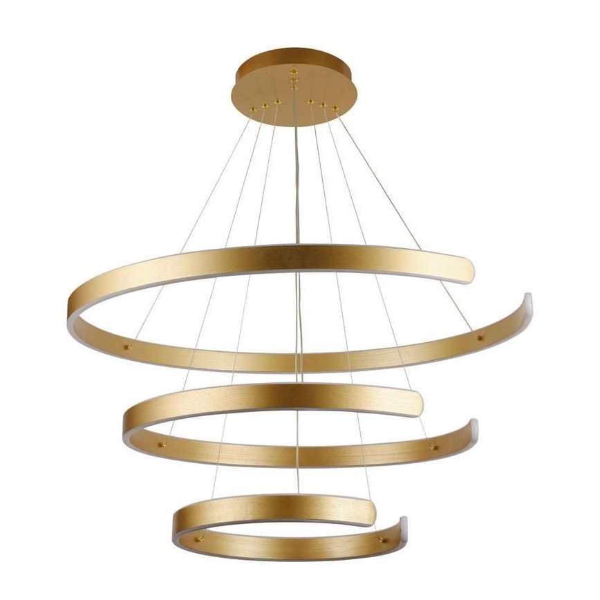 LED Stmívatelný lustr na lanku LED/220W/230V 3000-6500K pr. 80 cm + dálkové ovládání