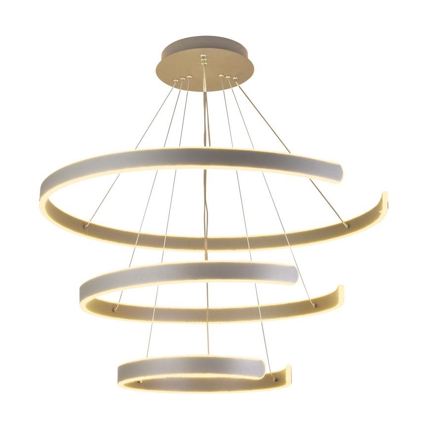 LED Stmívatelný lustr na lanku LED/220W/230V 3000-6500K pr. 80 cm + dálkové ovládání
