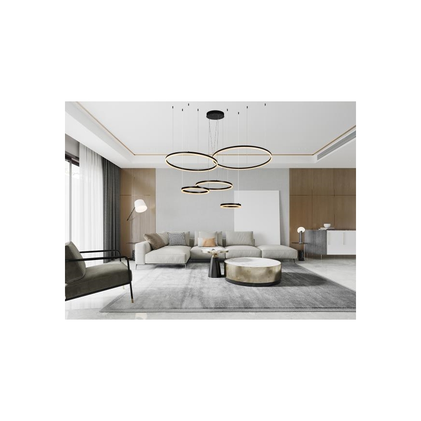 LED Stmívatelný lustr na lanku LED/220W/230V 3000-6500K + dálkové ovládání