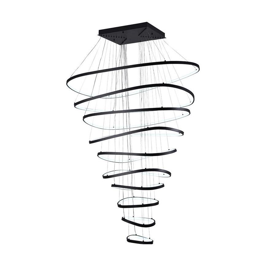 LED Stmívatelný lustr na lanku LED/370W/230V 3000-6500K pr. 100 cm + dálkové ovládání