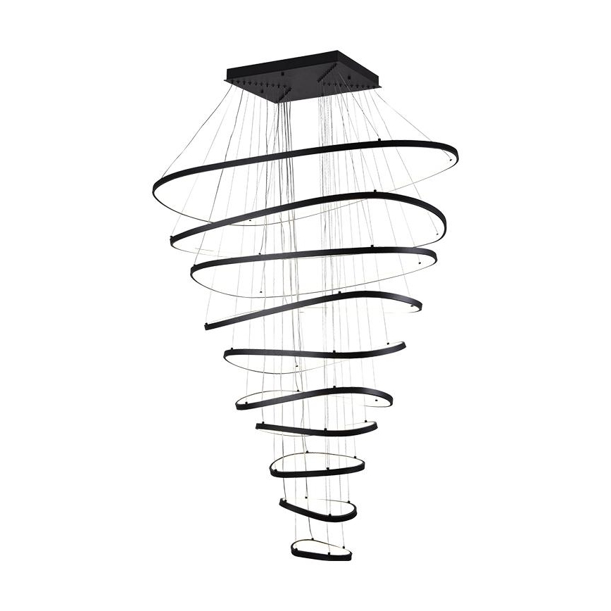 LED Stmívatelný lustr na lanku LED/370W/230V 3000-6500K pr. 100 cm + dálkové ovládání