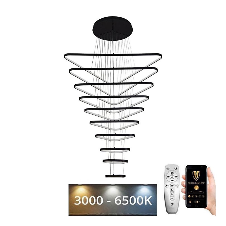 LED Stmívatelný lustr na lanku LED/385W/230V 3000-6500K + dálkové ovládání