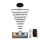 LED Stmívatelný lustr na lanku LED/385W/230V 3000-6500K pr. 100 cm + dálkové ovládání