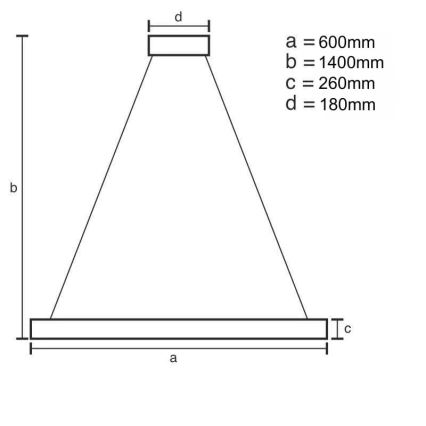 LED Stmívatelný křišťálový lustr na lanku LED/40W/230V 3000-6500K + dálkové ovládání