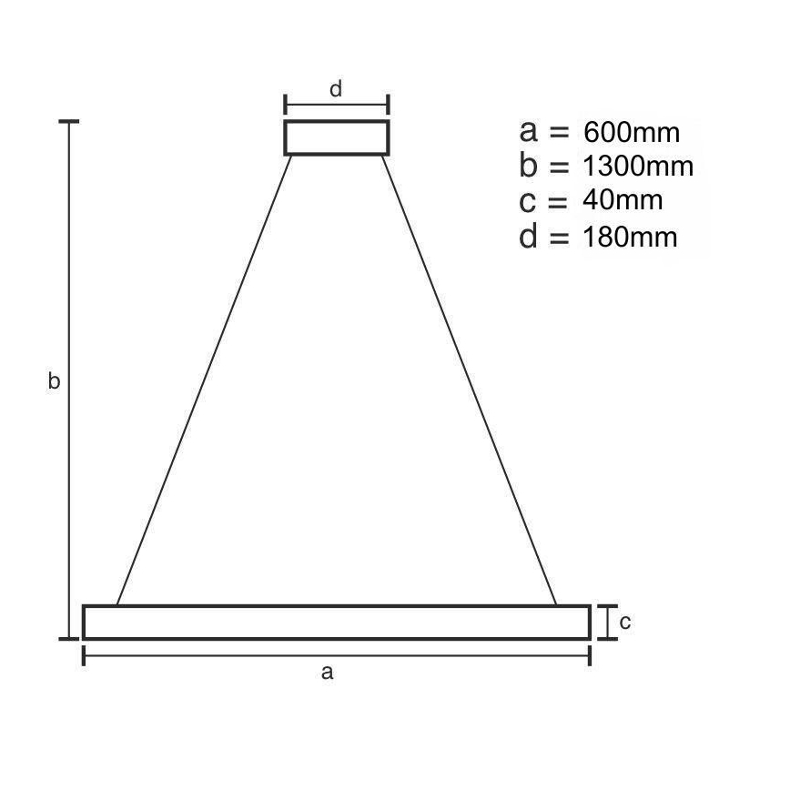 LED Stmívatelný lustr na lanku LED/40W/230V 3000-6500K zlatá + dálkové ovládání