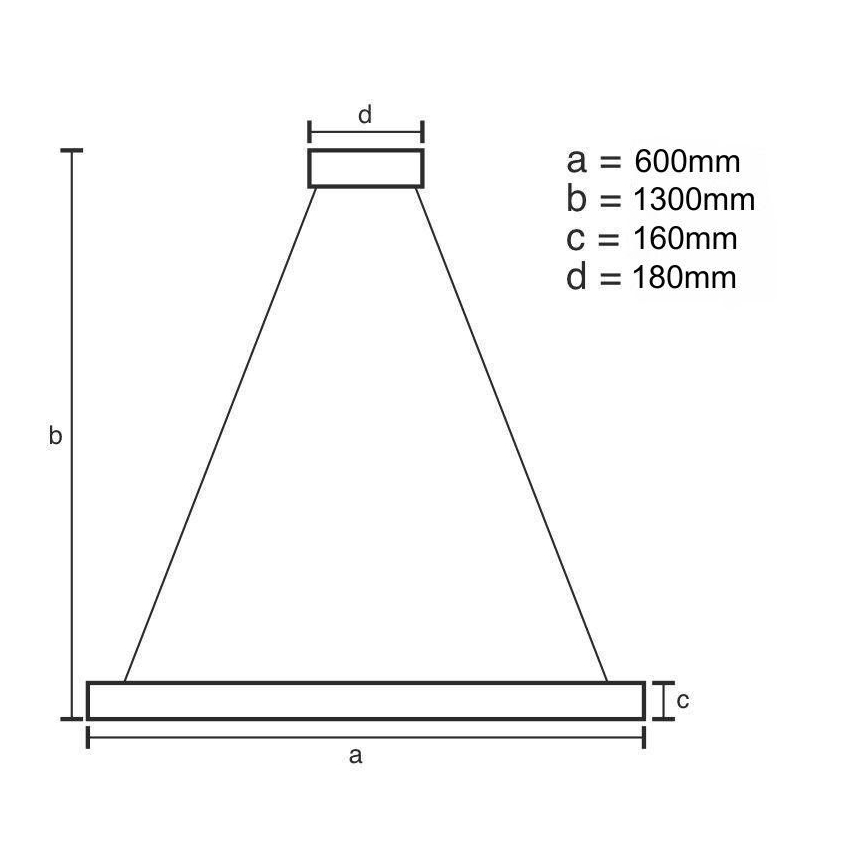LED Stmívatelný lustr na lanku LED/40W/230V 3000-6500K zlatá + dálkové ovládání