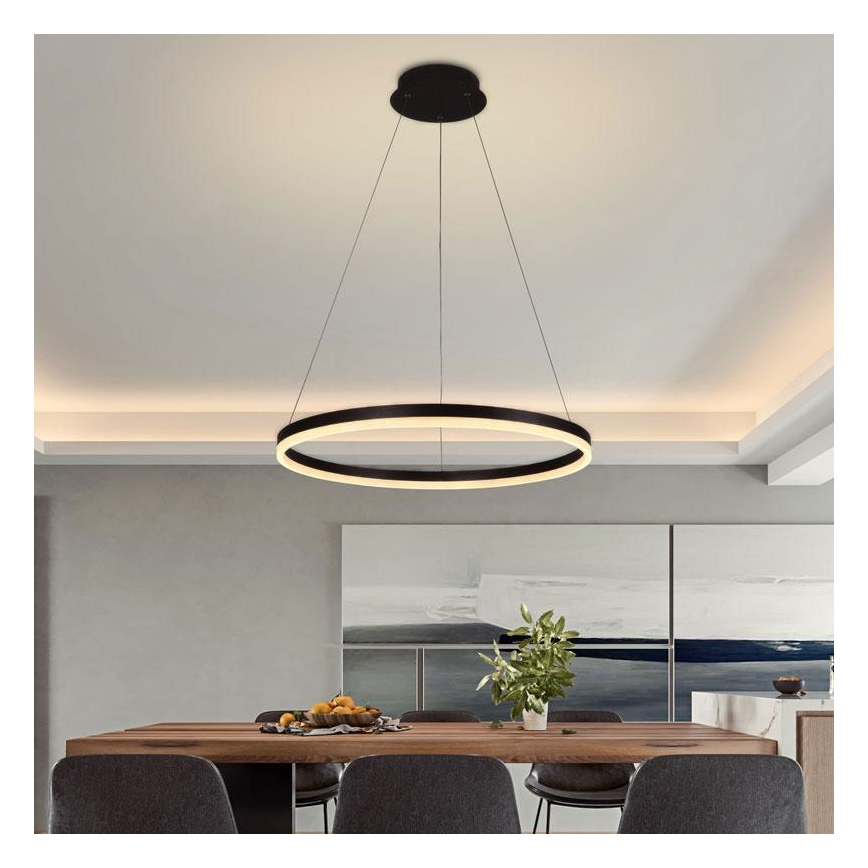 LED Stmívatelný lustr na lanku LED/42W/230V 3000-6500K pr. 60 cm + dálkové ovládání