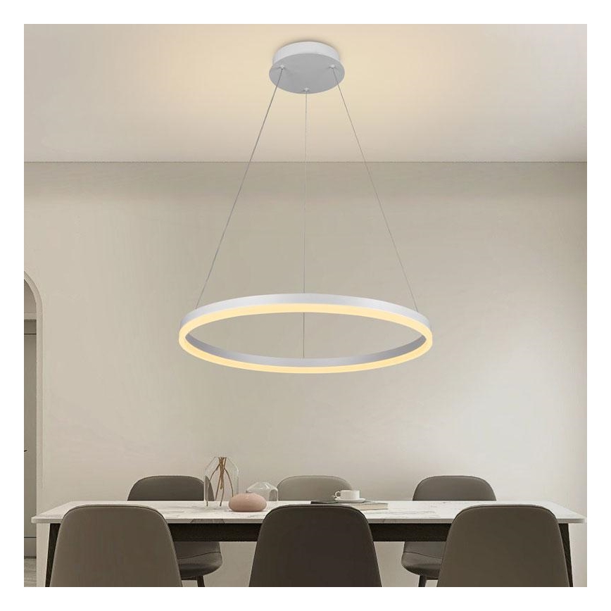 LED Stmívatelný lustr na lanku LED/42W/230V 3000-6500K + dálkové ovládání