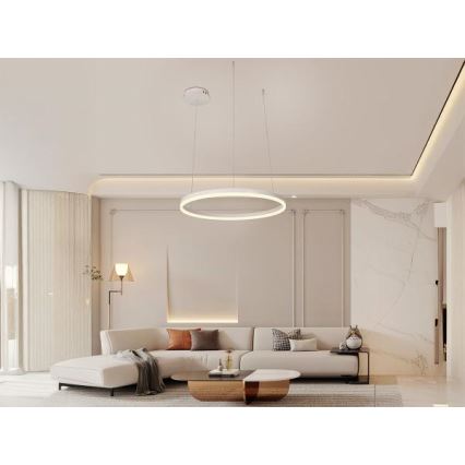 LED Stmívatelný lustr na lanku LED/42W/230V 3000-6500K + dálkové ovládání
