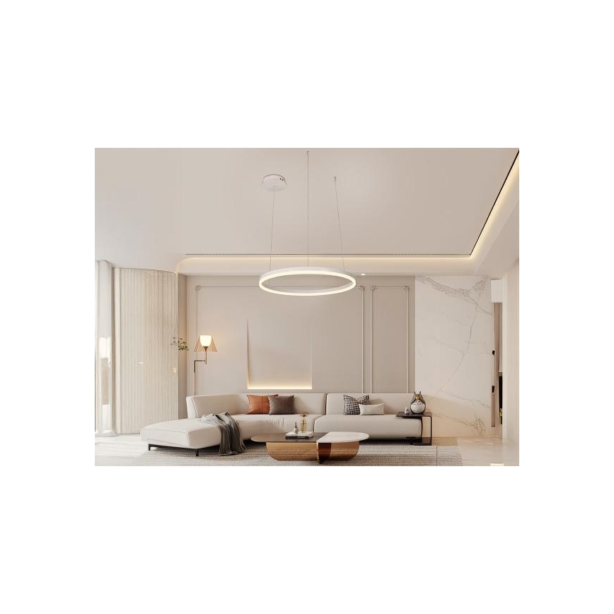 LED Stmívatelný lustr na lanku LED/42W/230V 3000-6500K + dálkové ovládání