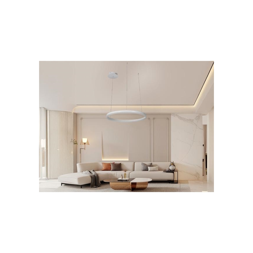 LED Stmívatelný lustr na lanku LED/42W/230V 3000-6500K + dálkové ovládání