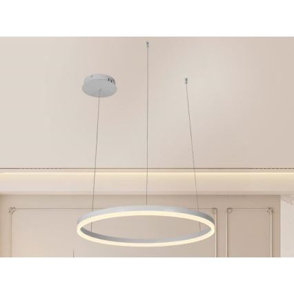 LED Stmívatelný lustr na lanku LED/42W/230V 3000-6500K + dálkové ovládání