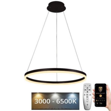 LED Stmívatelný lustr na lanku LED/42W/230V 3000-6500K pr. 60 cm + dálkové ovládání