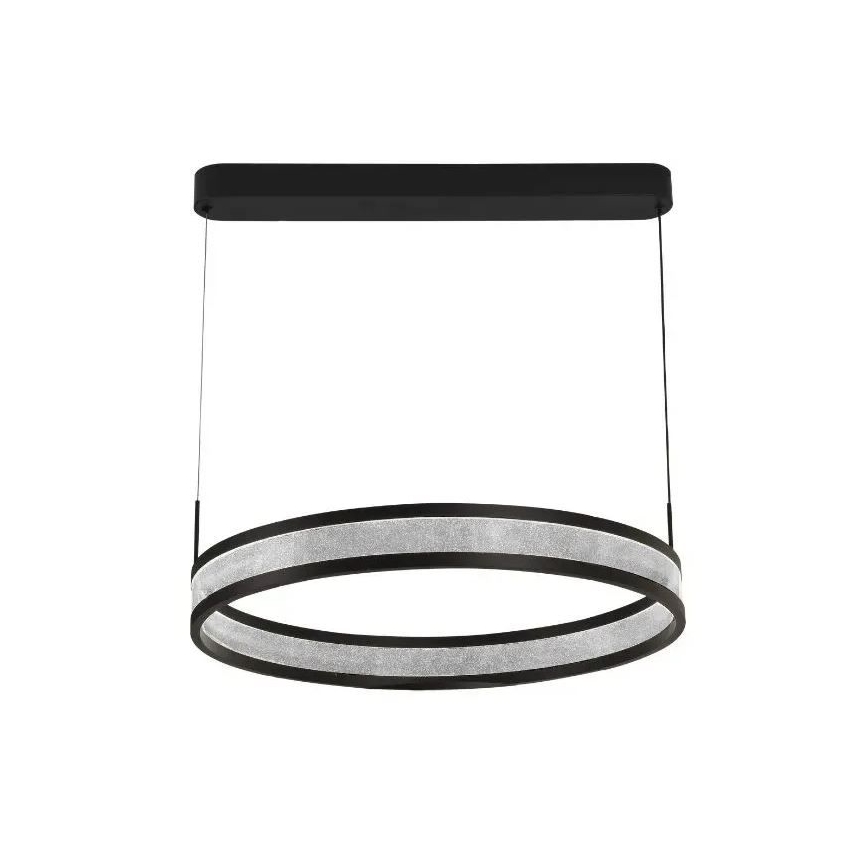 LED Stmívatelný lustr na lanku LED/45W/230V 3000-6500K černá + dálkové ovládání