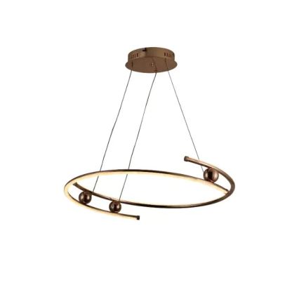 LED Stmívatelný lustr na lanku LED/50W/230V 3000-6500K pr. 60 cm + dálkové ovládání