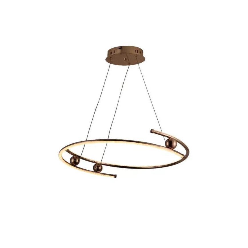 LED Stmívatelný lustr na lanku LED/50W/230V 3000-6500K pr. 60 cm + dálkové ovládání