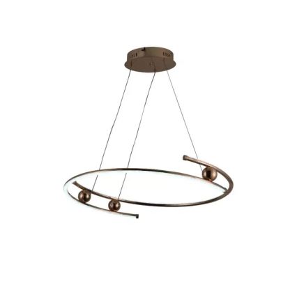 LED Stmívatelný lustr na lanku LED/50W/230V 3000-6500K pr. 60 cm + dálkové ovládání