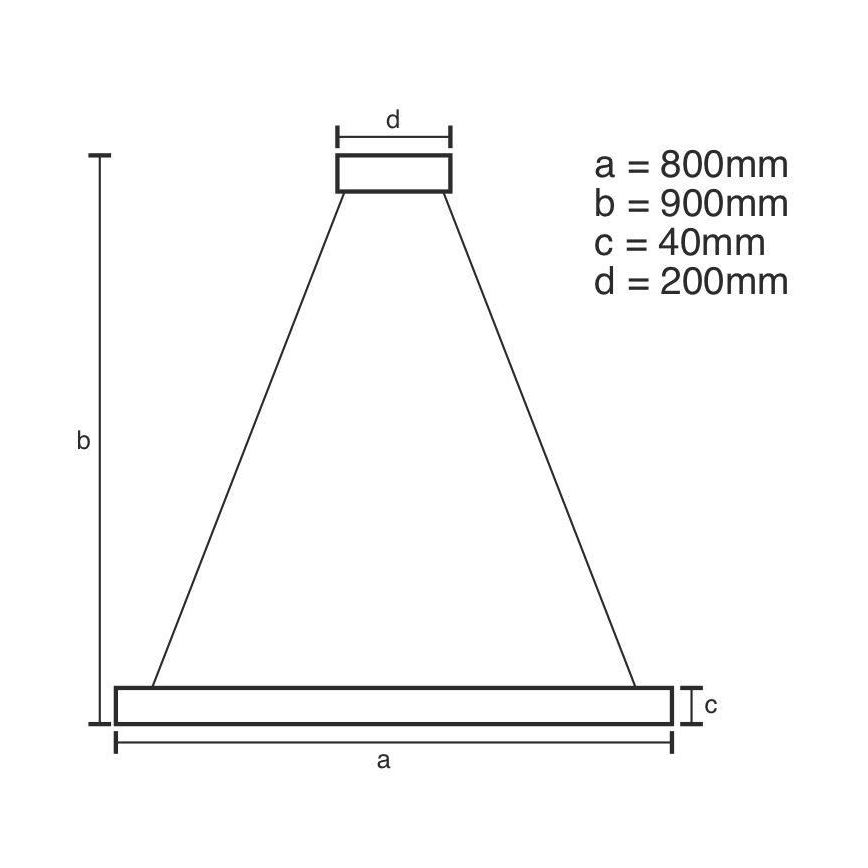 LED Stmívatelný lustr na lanku LED/55W/230V 3000-6500K + dálkové ovládání